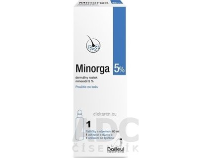 Minorga 5 % dermálny roztok - 1x60 ml