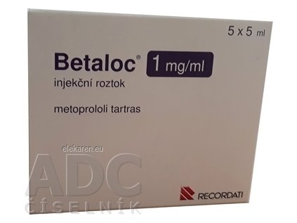 Betaloc 1 mg/1 ml - 5x5 ml