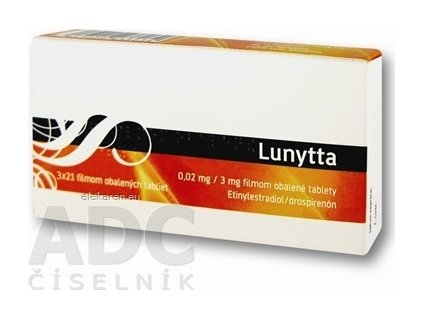 Lunytta - tbl flm 3 mg/0,02 mg (blis.PVC/PVDC/Al) 3x21 ks (63 ks)
