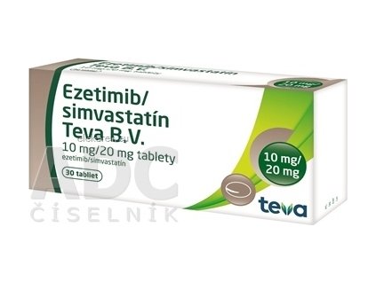 Ezetimib/simvastatín Teva B.V. 10 mg/20 mg - 1x30 ks