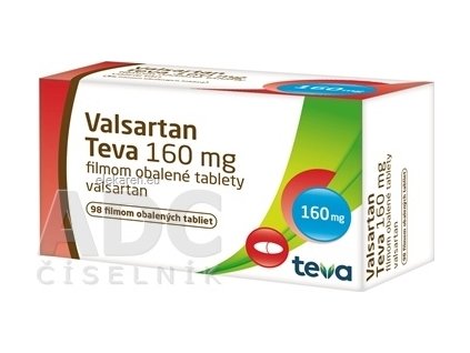 VALSARTAN TEVA TBL FLM 98X160MG