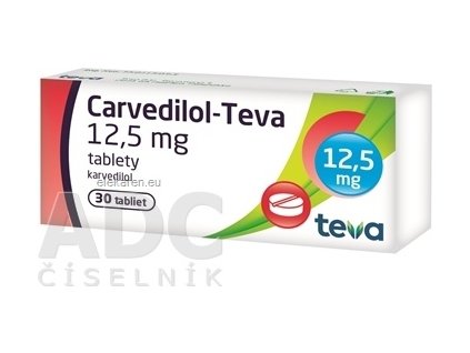 Carvedilol-Teva 12,5 mg - 1x30 ks