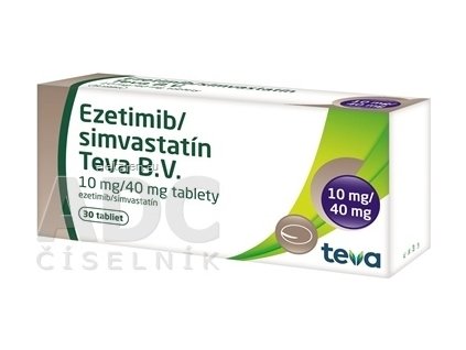 Ezetimib/simvastatín Teva B.V. 10 mg/40 mg - 1x30 ks