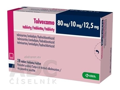 Tolvecamo 80 mg/10 mg/12,5 mg - 1x28 ks