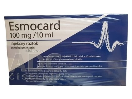 ESMOCARD 100 mg/10 ml injekčný roztok - 5x10 ml