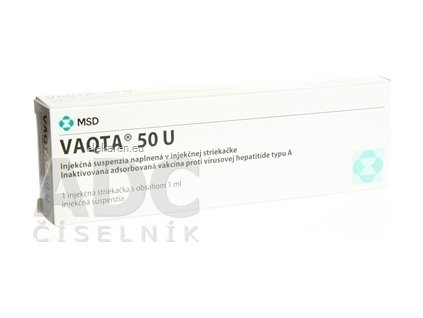 VAQTA 50U SUS INJ 1X1ML/50U