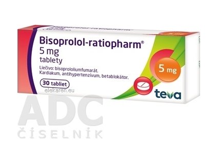Bisoprolol-ratiopharm 5 mg - 1x30 ks
