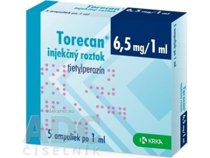 Torecan injekčný roztok 6,5 mg/1 ml - 5x1 ml