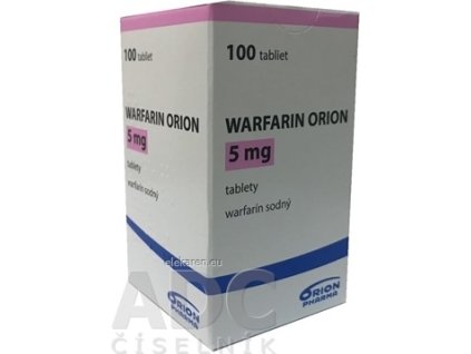 WARFARIN ORION 5 mg - 1x100 ks