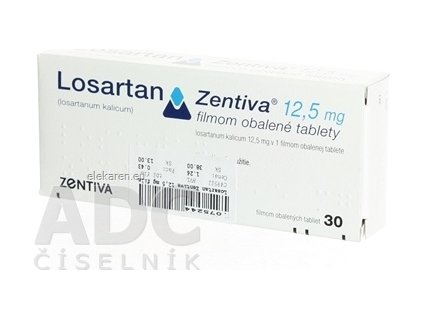 Losartan Zentiva 12,5 mg filmom obalené tablety - 1x30 ks