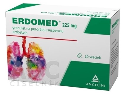 ERDOMED 225 mg - gru por (vrecko papier/Al/PE) 1x20 vrecúšok