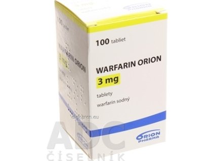 WARFARIN ORION 3 mg - 1x100 ks
