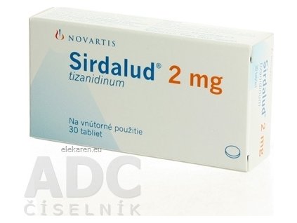 SIRDALUD 2 mg - 1x30 ks