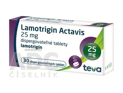 Lamotrigin Actavis 25 mg - 1x30 ks