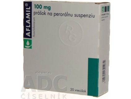 AFLAMIL 100 mg prášok na perorálnu suspenziu - plu por 1x20 vrecúšok