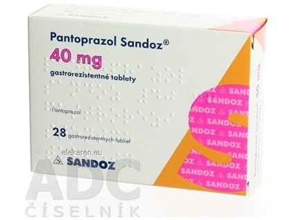 Pantoprazol Sandoz 40 mg gastrorezistentné tablety - 1x28 ks