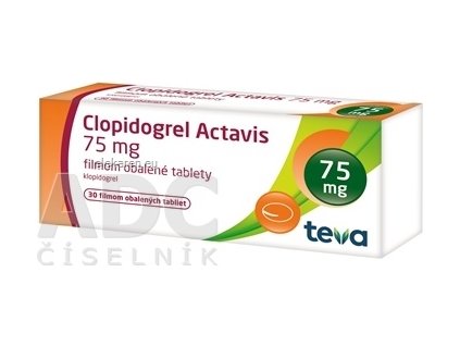 Clopidogrel Actavis 75 mg - 1x30 ks