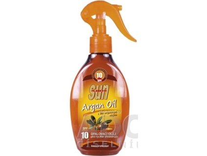 SUN ARGAN OIL opaľovací OLEJ SPF 10 - 1x200 ml