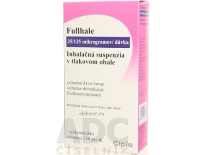 Fullhale 25 mikrogramov/125 mikrogramov/dávka - sus inh (nád.tlak.Al) 1x120 dávok