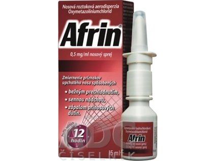 Afrin 0,5 mg/ml nosový sprej - 1x15 ml