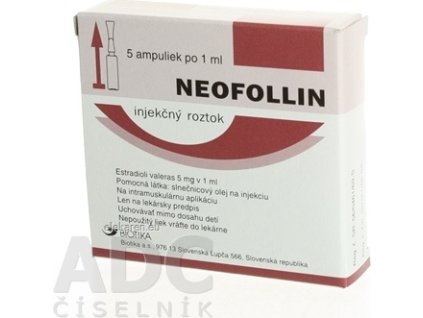 NEOFOLLIN - sol inj 5 mg (amp.skl.odlamov.) 5x1 ml (5 ml)