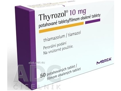 Thyrozol 10 mg - 1x50 ks