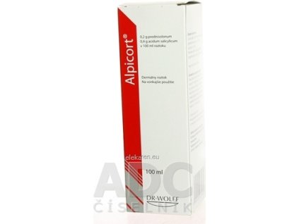 Alpicort 2 mg/ml + 4 mg/ml dermálny roztok - 1x100 ml