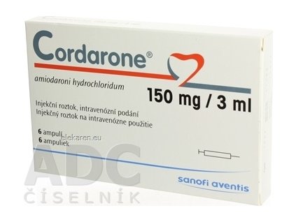 Cordarone 150 mg/3 ml - 6x3 ml