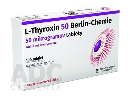 L-Thyroxin 50 Berlin-Chemie - 1x100 ks