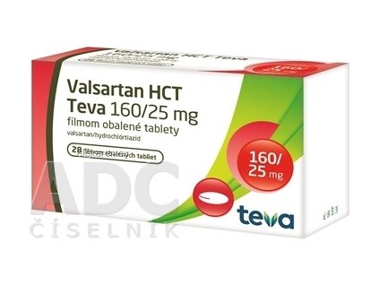 Valsartan HCT Teva 160/25 mg - 1x28 ks