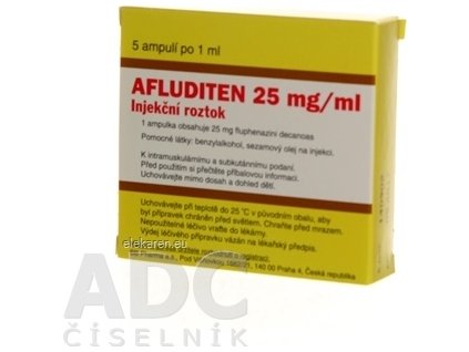 AFLUDITEN 25MG/ML SOL INJ 5X1ML/25M