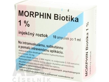 MORPHINE BBP 10 mg/ml (Biotika) - 10x1 ml