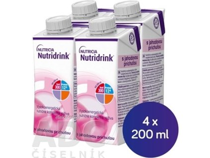 NUTRIDRINK JAHODA 4X200ML TP