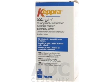 KEPPRA SOL POR 100MG/ML 150ML STR1M
