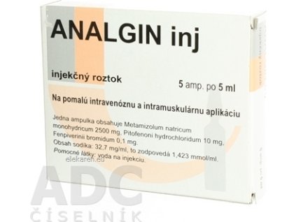ANALGIN inj - 5x5 ml