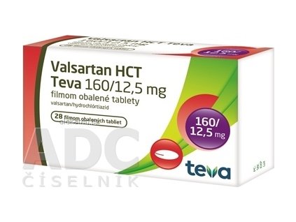 Valsartan HCT Teva 160/12,5 mg - 1x28 ks