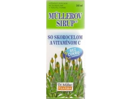 MÜLLEROV SIRUP SO SKOROCELOM A VIT. C - 1x245 ml