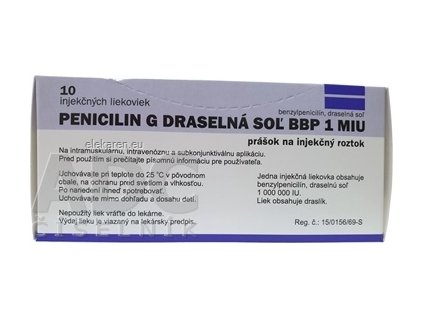 PENICILIN G DRASELNÁ SOĽ BBP 1 MIU - 1x10 lag