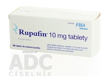 Rupafin 10 mg tablety - 1x100 ks