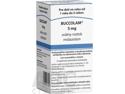 BUCCOLAM 5 mg orálny roztok - 4x1 ml