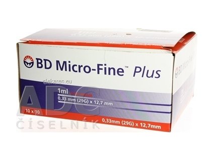 BD MICRO FINE INZULÍNOVA STRIEKAČKA U-100 - 10x10 ks