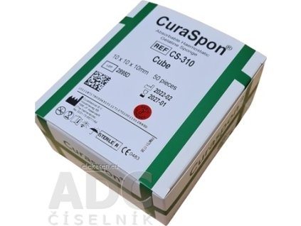 CuraSpon Cube CS-310 želatínové hemostatikum - 1x50 ks