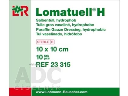 LOMATUELL H TYL PARAFÍNOVÝ 10x10cm - 1x10 ks