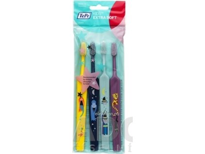 TePe Select Compact KIDS EXTRA SOFT zubná kefka - vo vrecúšku, 3+1 zadarmo (4 ks)