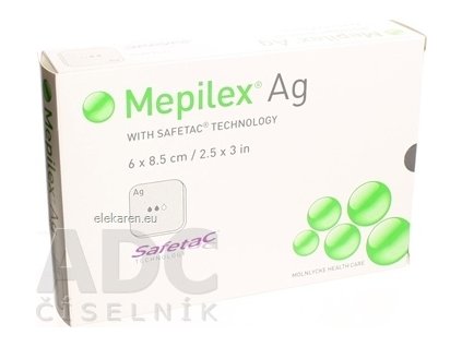 Mepilex Ag 6x8,5 cm - 1x5 ks
