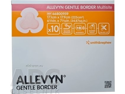 ALLEVYN Gentle Border Multisite Krytie na rany - 1x10 ks