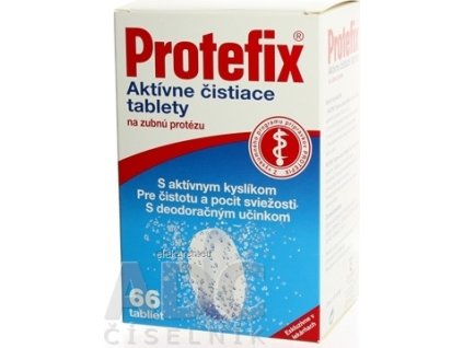 Protefix Aktívne čistiace tablety na zubnú protézu - 1x66 ks