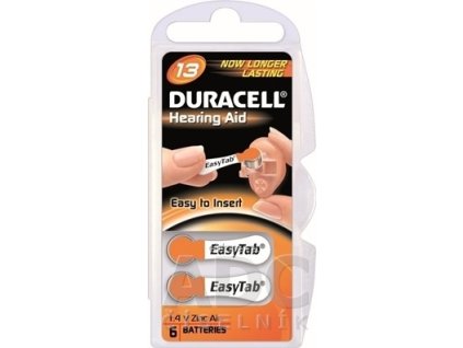 DURACELL HA 13 EASYTAB 1.4V batérie - 1x6 ks