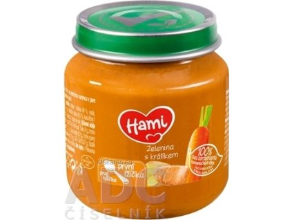 Hami príkrm Zelenina s králikom - 1x125 g