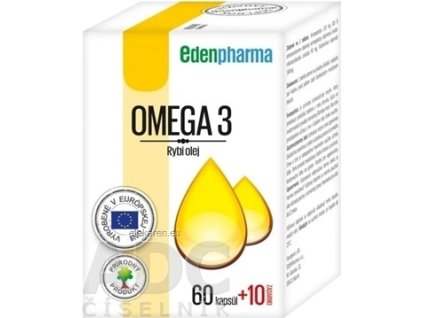 EDENPharma OMEGA 3 - cps 60 +10 zadarmo (70 ks)